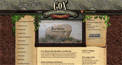 Desktop Screenshot of coxmemorials.com